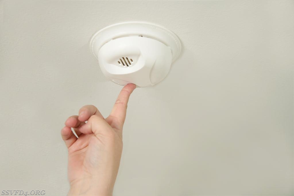 Test the smoke alarm once a month